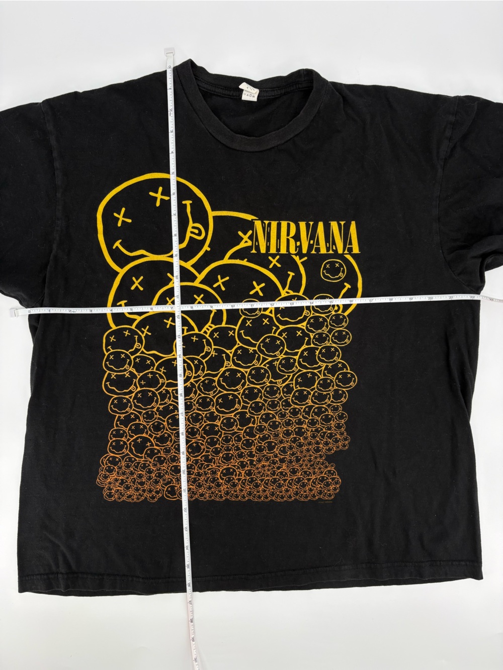 Y2K Nirvana Many Smiles Grunge Graphic 100% Cotton Soft T-shirt Top Unisex L - Picture 10 of 10
